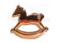 Houpací kůň měděný 10x10cm